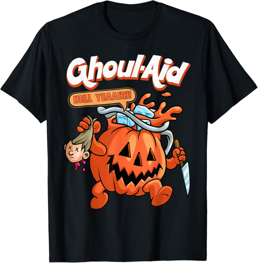 Cool Ghoul Aid Funny Ghoul Pumpkin Cute Meme Halloween T-Shirt