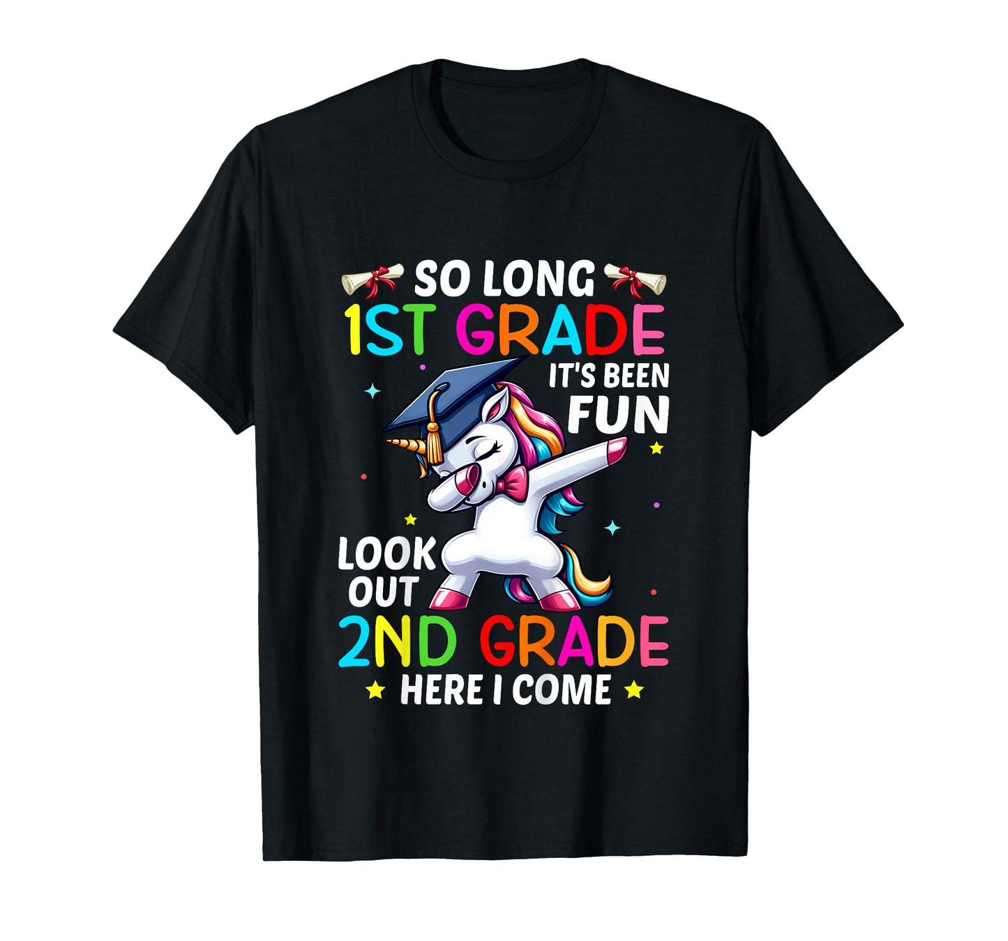 Kids So Long 1st Grade Graduation 2nd Grade Here I Come 2024 T-Shirt