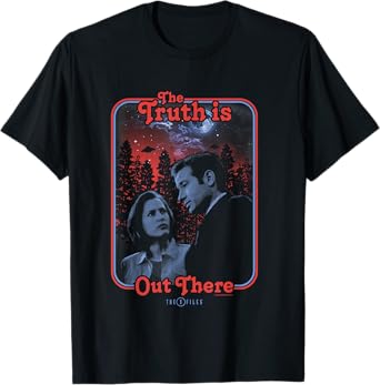 X-Files The Truth Is Out There Iconic Retro Comic Cover Logo T-Shirt
