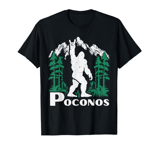 Poconos Bigfoot, Pocono Mountains, Poconos T-Shirt