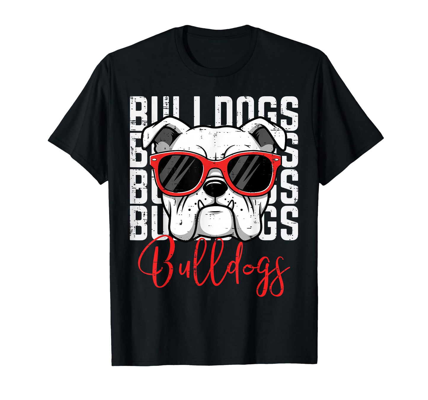 Bulldog Men Women Boys Girls Youth Kids Teen T-Shirt