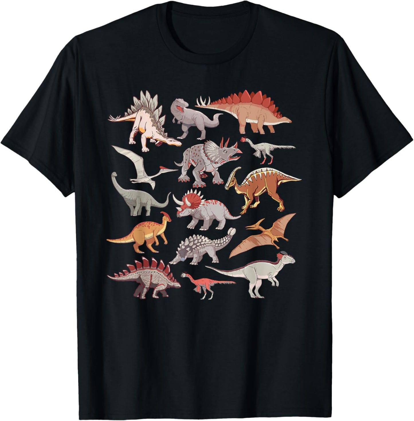 Types Of Dinosaurs Dino Identification T-Shirt
