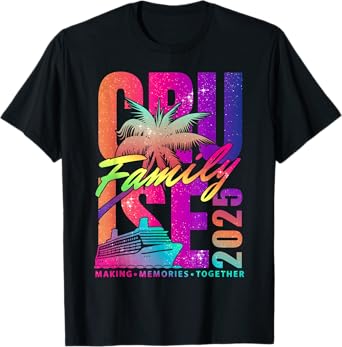 Family Cruise 2025 Family Matching Cruise Vacation Party T-Shirt