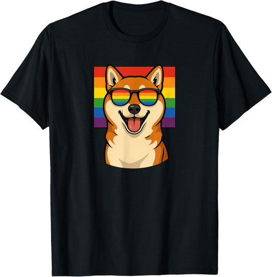 Shiba Inu Dog, Gay Pride, Queer, Lgbtq+, T-shirt