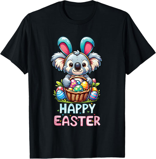 Happy Easter Day Cute Koala Bear Lovers Bunny Women Kids T-Shirt