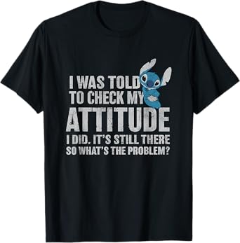 Disney Lilo & Stitch Attitude Problem Alien T-Shirt