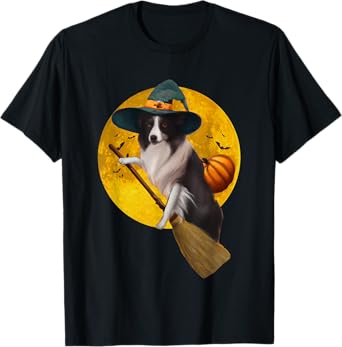 Border Collie Halloween Costume Shirt Men Women Kids Dog T-Shirt