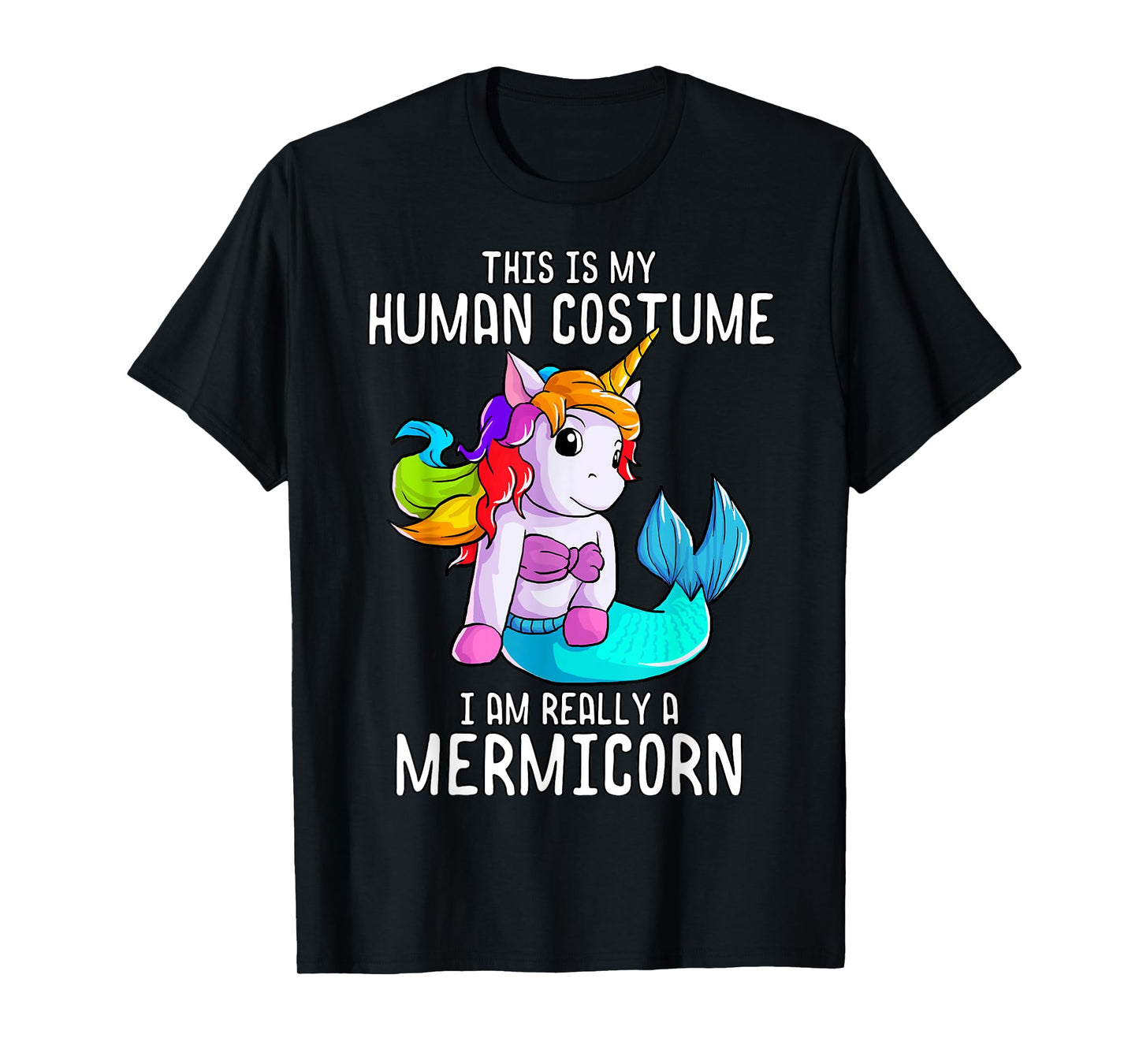 Halloween Costume Mermaid Unicorn Mermicorn Costume T-Shirt