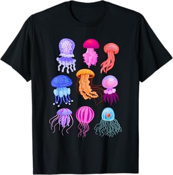 Retro Jellyfish Design T-Shirt