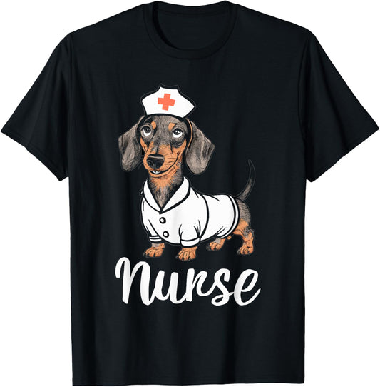 Nurse Dachshunds In Costumes Adorable Nurse T-Shirt