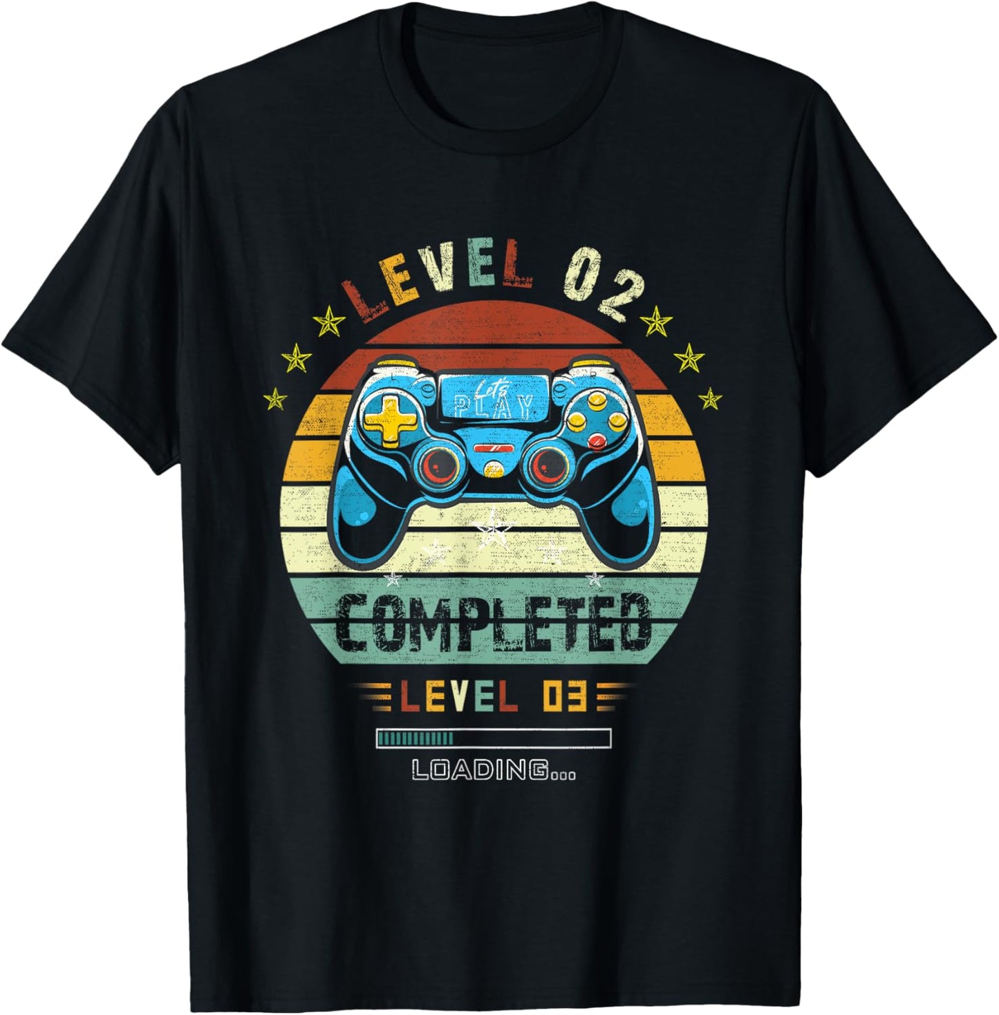 Gamer 2nd Birthday Tee Level 2 Complete Level 3 Loading T-Shirt