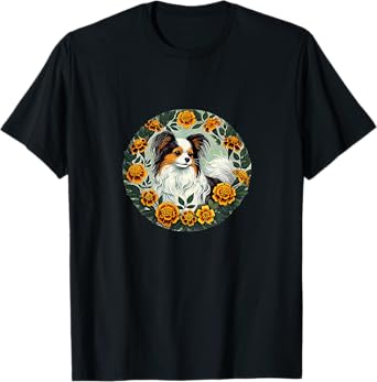 Papillon dog Breed Illustration T-Shirt