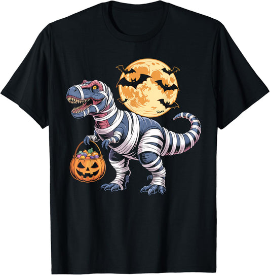 Halloween Dinosaur Mummy TRex Trick Spooky Dino T-Shirt