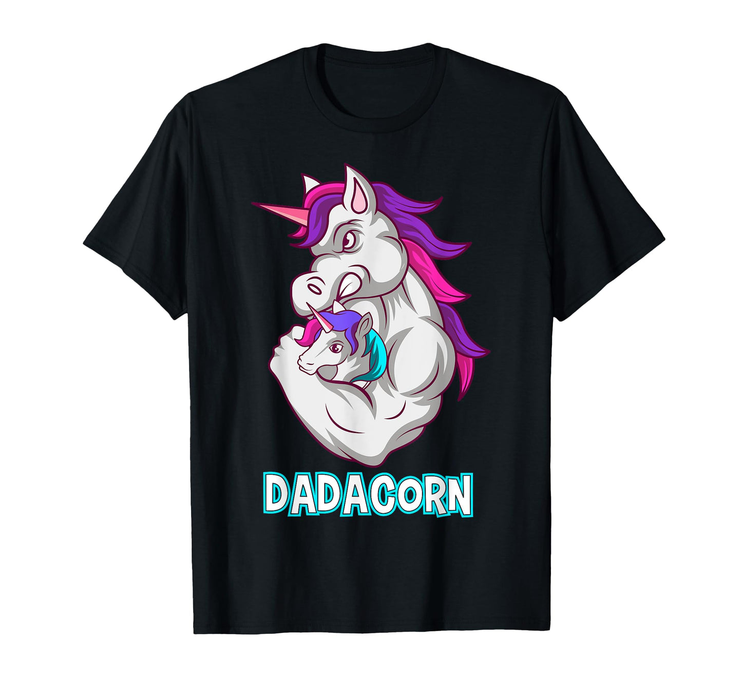 Dadacorn Unicorn Fitness Dad Baby T-Shirt