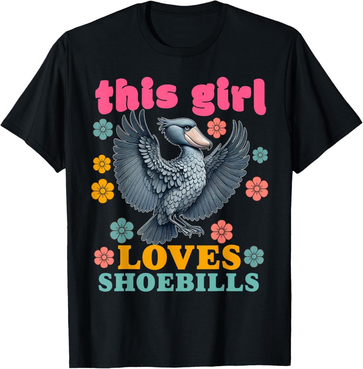 Shoebill Stork Bird Shoe-billed Stork Women Men Whaleheads T-Shirt