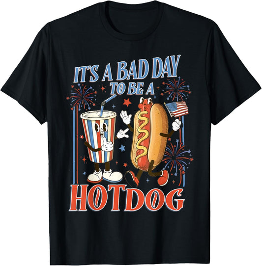 It’s A Bad Day To Be A Hotdog Funny Wieners 4th Of July T-Shirt