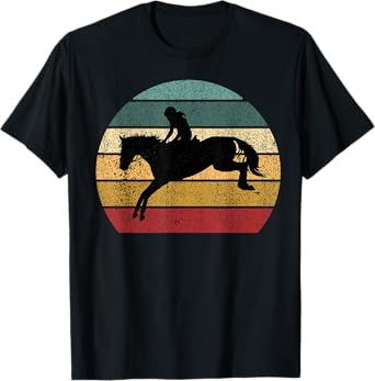 Girl Horse Riding Cowgirl Vintage Texas Ranch Equestrian T-Shirt