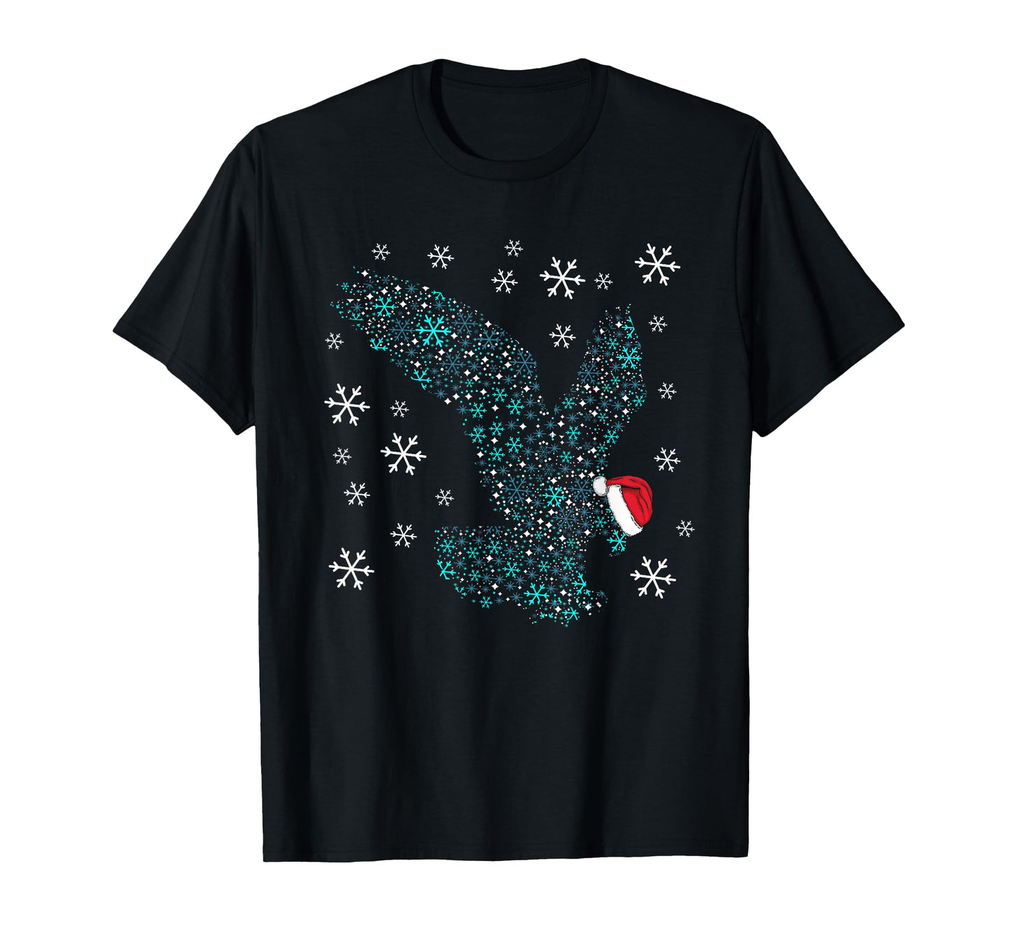 Funny Eagles Christmas Costume Eagle Santa XMAS Humor T-Shirt