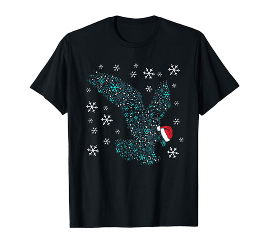 Funny Eagles Christmas Costume Eagle Santa XMAS Humor T-Shirt