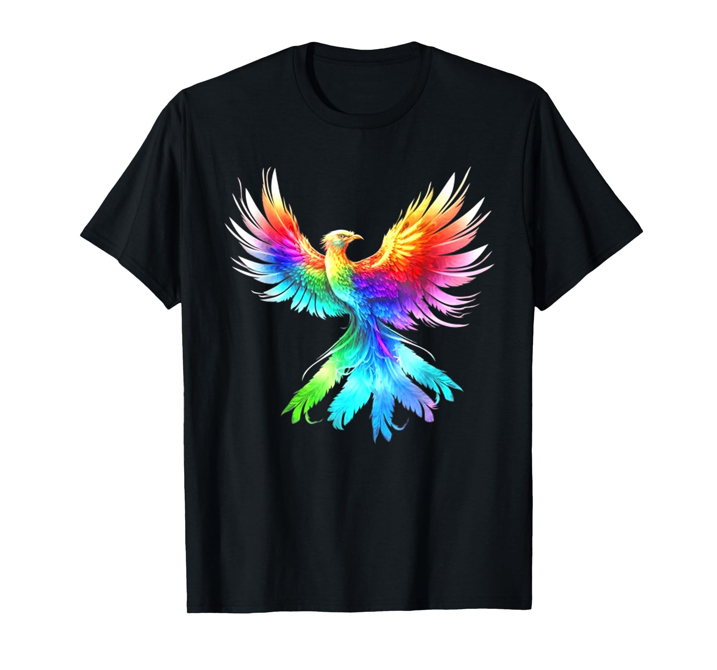 Phoenix Color Flower Moon Viking Valhalla North Myths Celtic T-Shirt