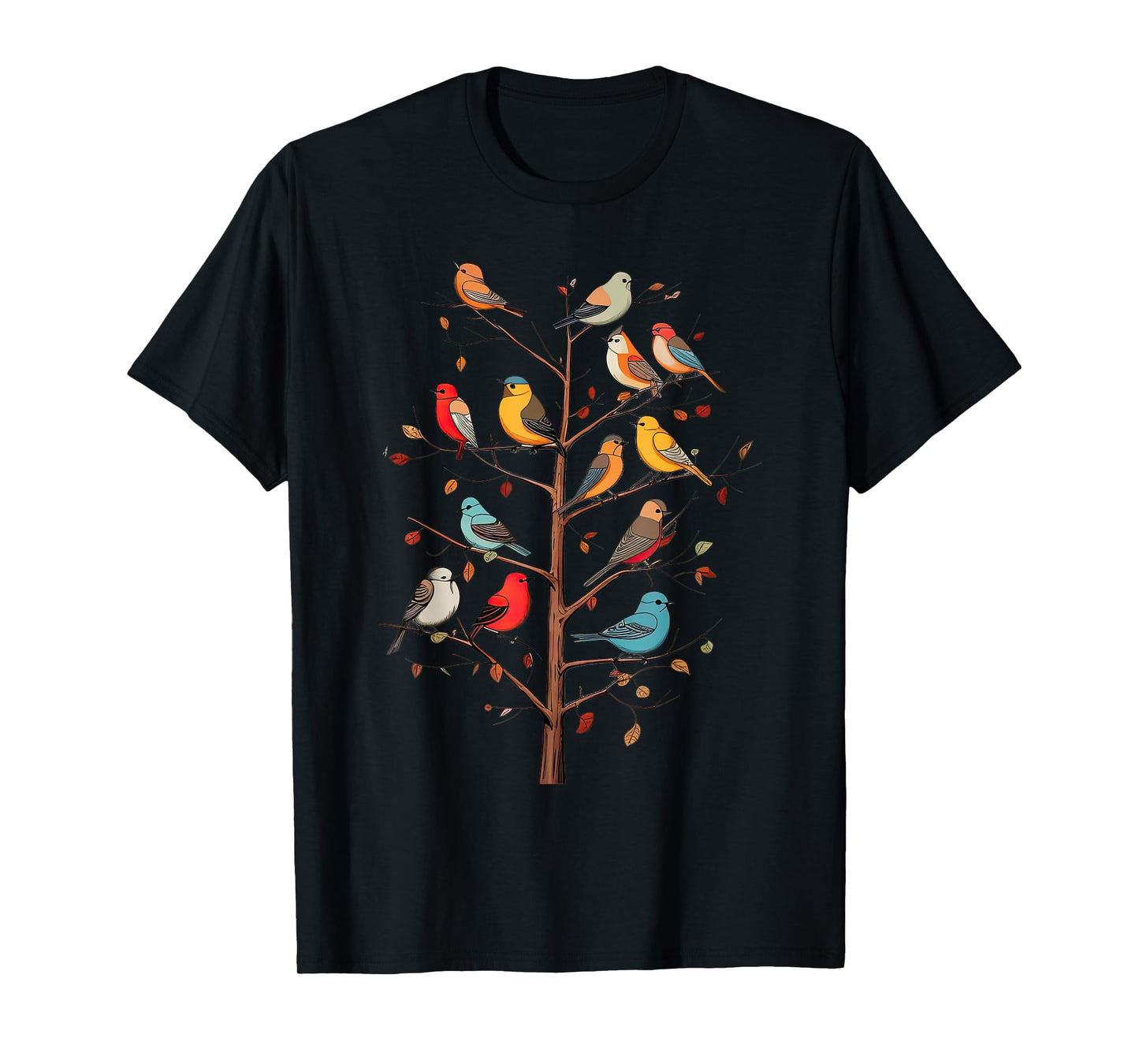 Birds On A tree Branch Birding Bird Watching Bird T-Shirt