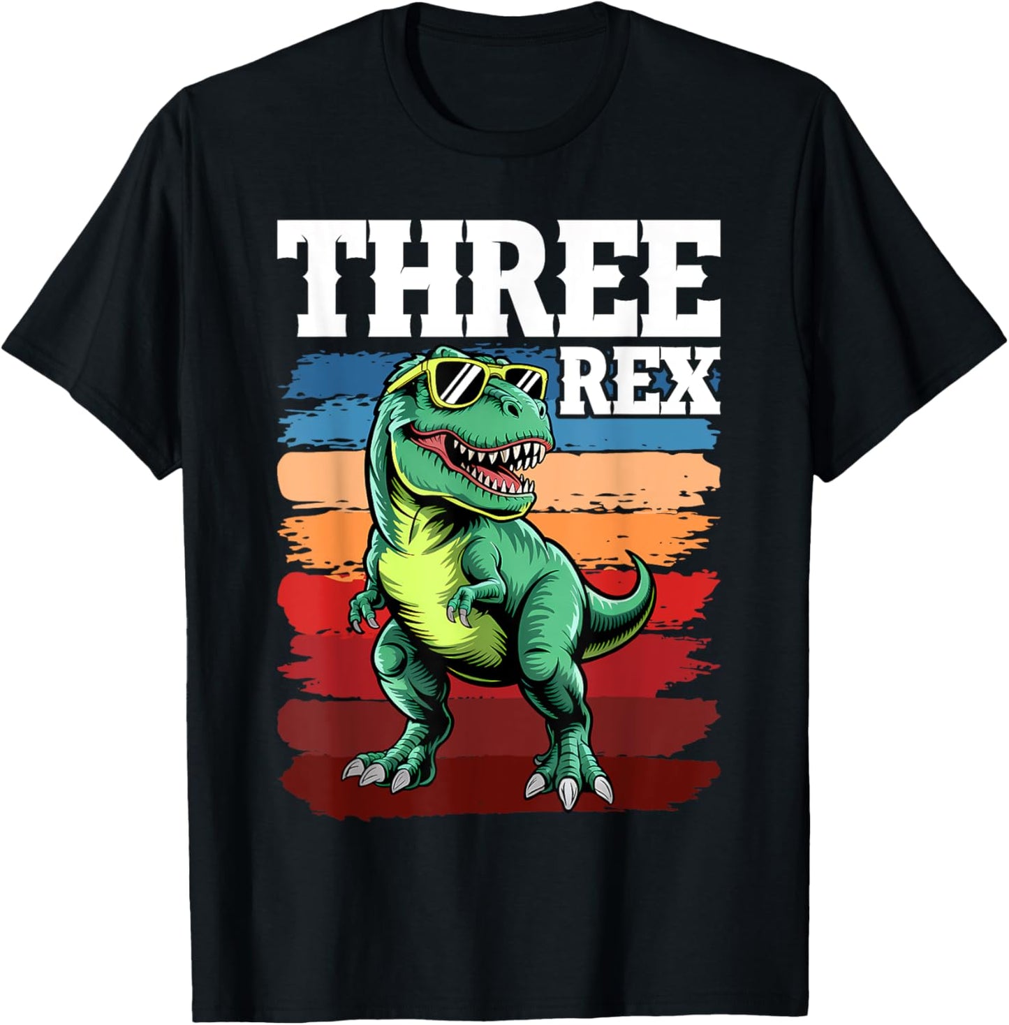 3 Rex Dinosaur 3rd Birthday Boy Girl Three Rex Birthday T-Shirt