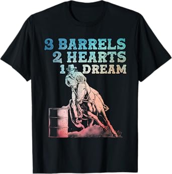 Cute Barrel Racing Design For Women Men Racer Barrel Racing T-Shirt