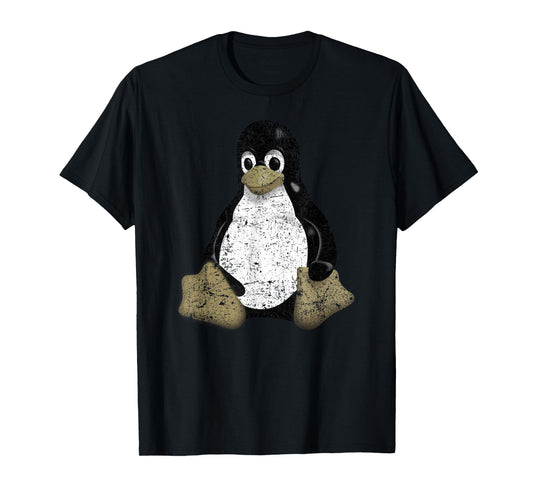 Vintage "Tux" Linux Penguin T-Shirt T-Shirt