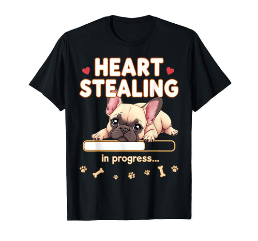 Heart French Bulldog Dog Funny Gift Frenchie Puppy T-Shirt