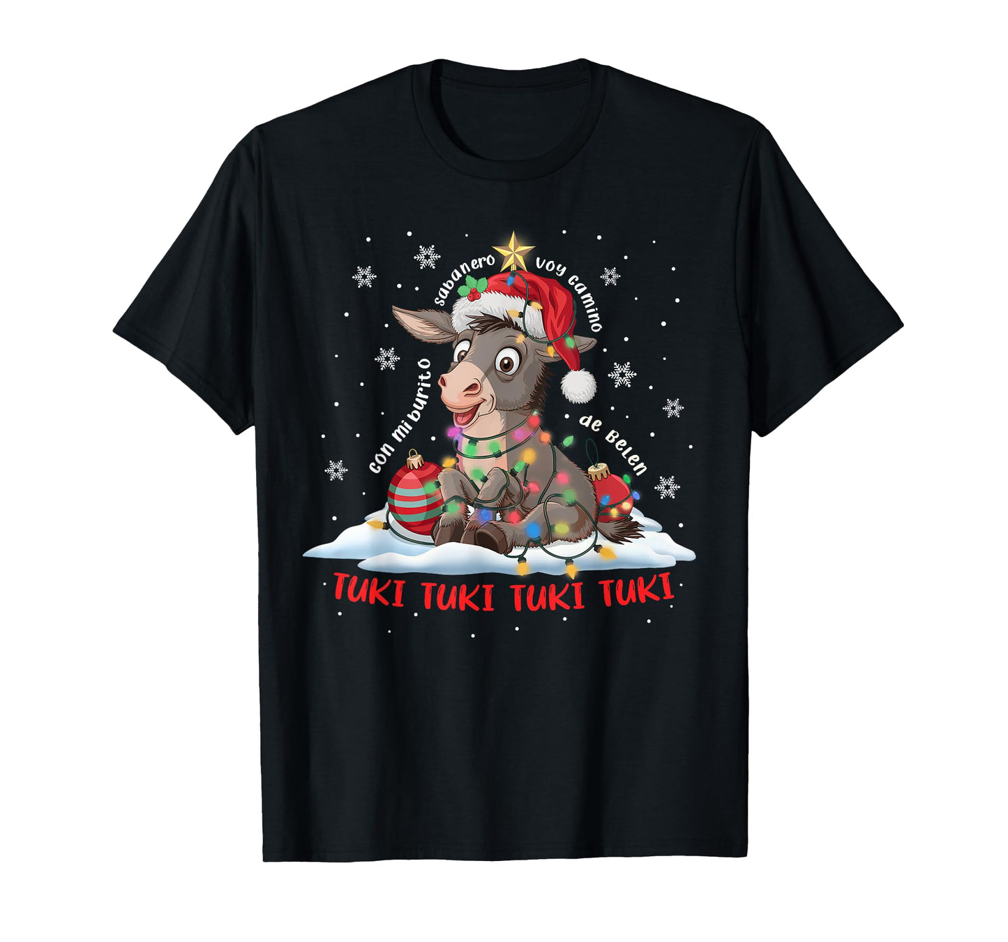 Funny Tuki Tuki Donkey Latino Mi Burrito Sabanero Mexican T-Shirt