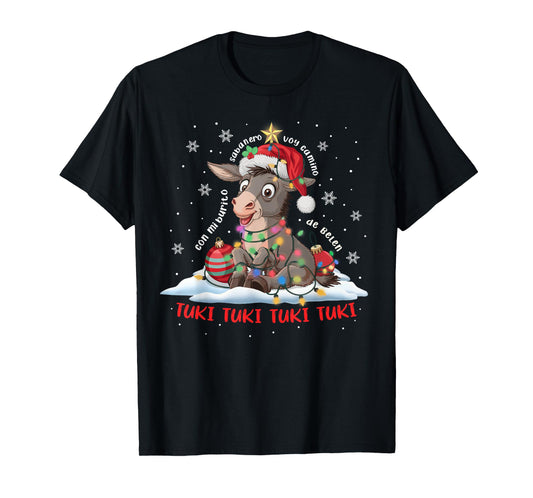 Funny Tuki Tuki Donkey Latino Mi Burrito Sabanero Mexican T-Shirt
