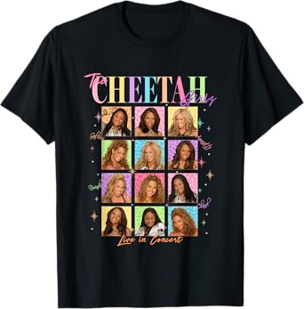 Disney The Cheetah Girls Colorful Box Ups Retro Collage T-Shirt