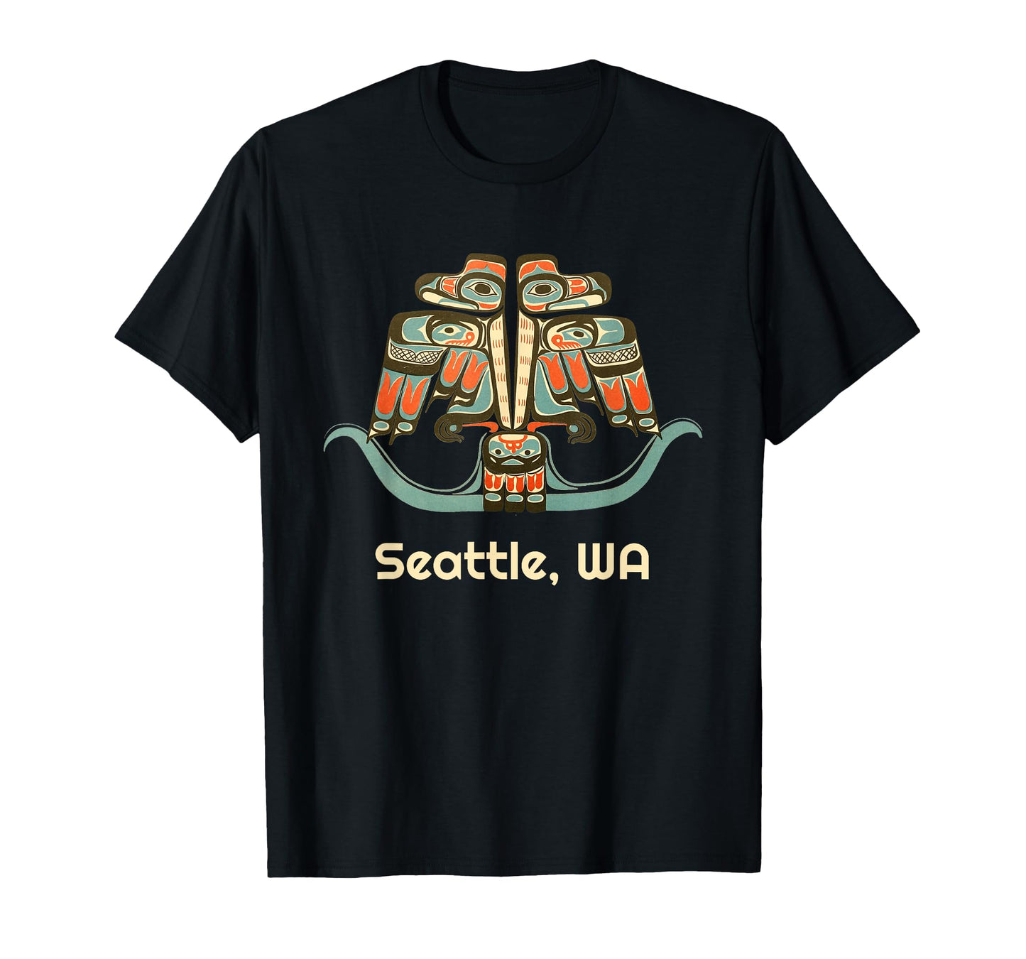 Seattle Washington Thunderbird NW Native Indian American Art T-Shirt