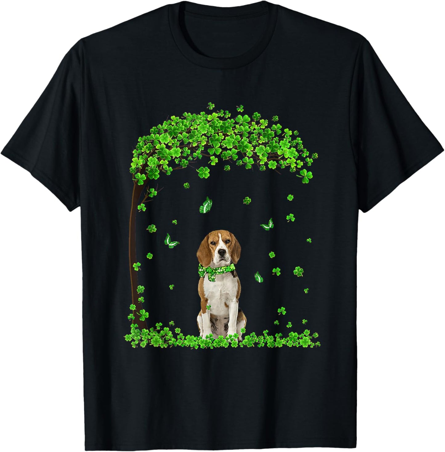Beagle St Patricks Day Lover Irish Shamrock Dog T-Shirt
