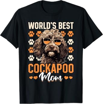 Cockapoo Dog Breed Pet World's Best Cockapoo Mom T-Shirt for Men Women Kids