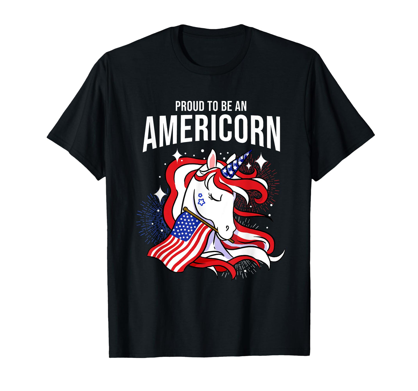 Proud To Be An Americorn Fourth Of July T-Shirt