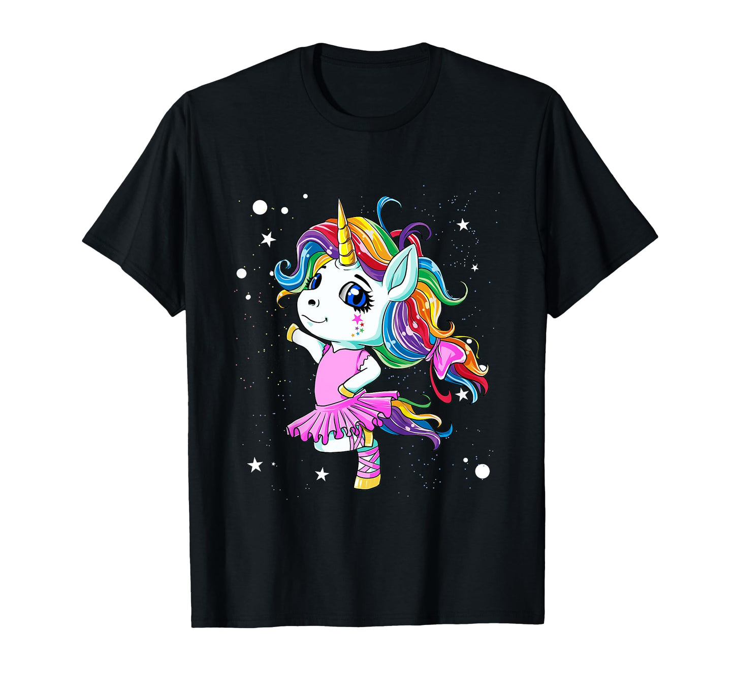 Rainbow Ballet Dancer Unicorn T-Shirt