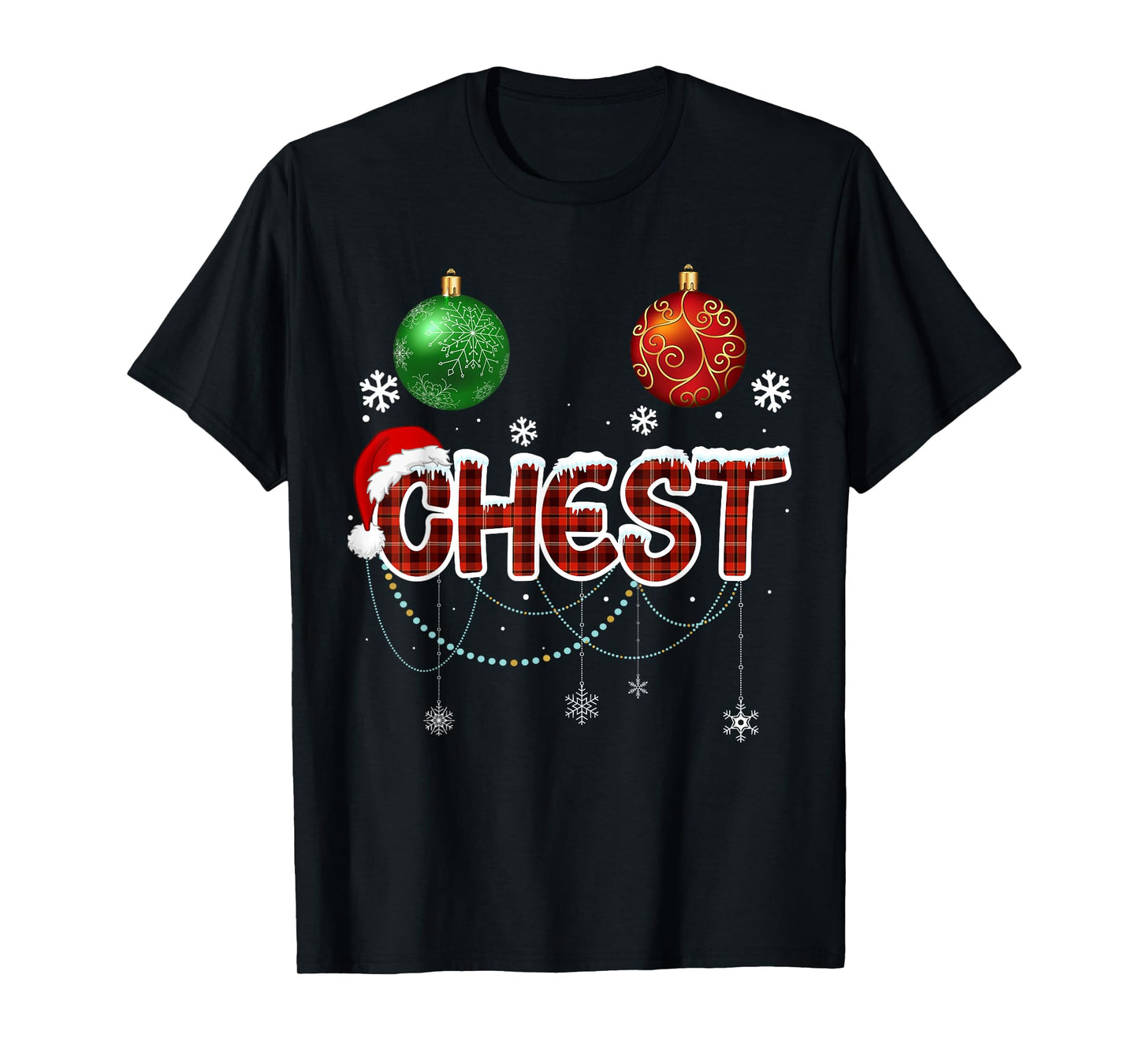 Chest Nuts Matching Chestnuts Funny Christmas Couples Nuts T-Shirt