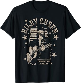Riley Green Jacksonville Alabama Country Music Artist T-Shirt