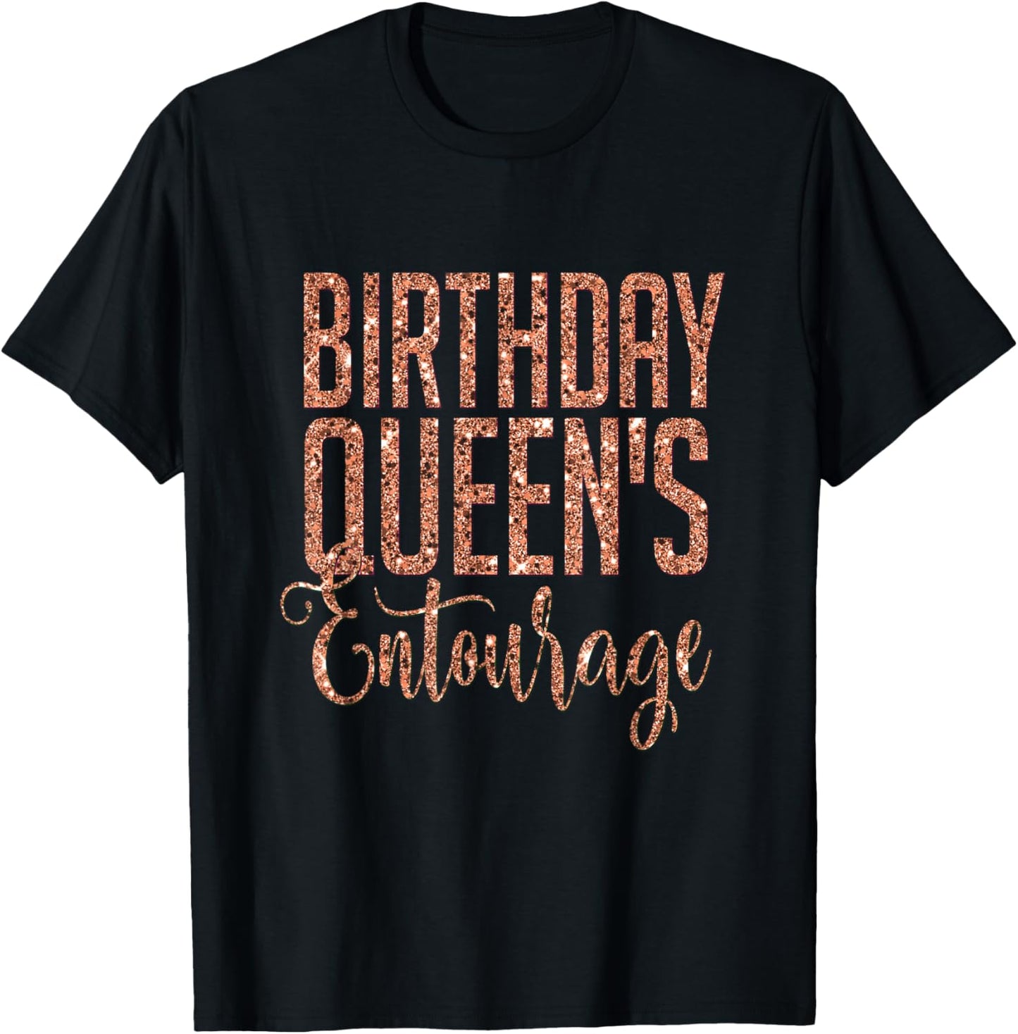 Birthday Queens Squad Gift Rose Squad Crew T-Shirt