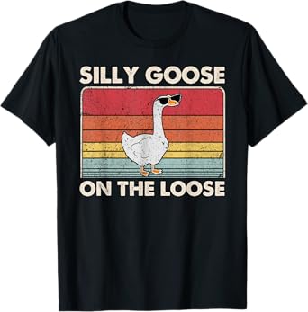 Silly Goose Shirt, Graphic Tees Men, Funny Shirts For Men T-Shirt