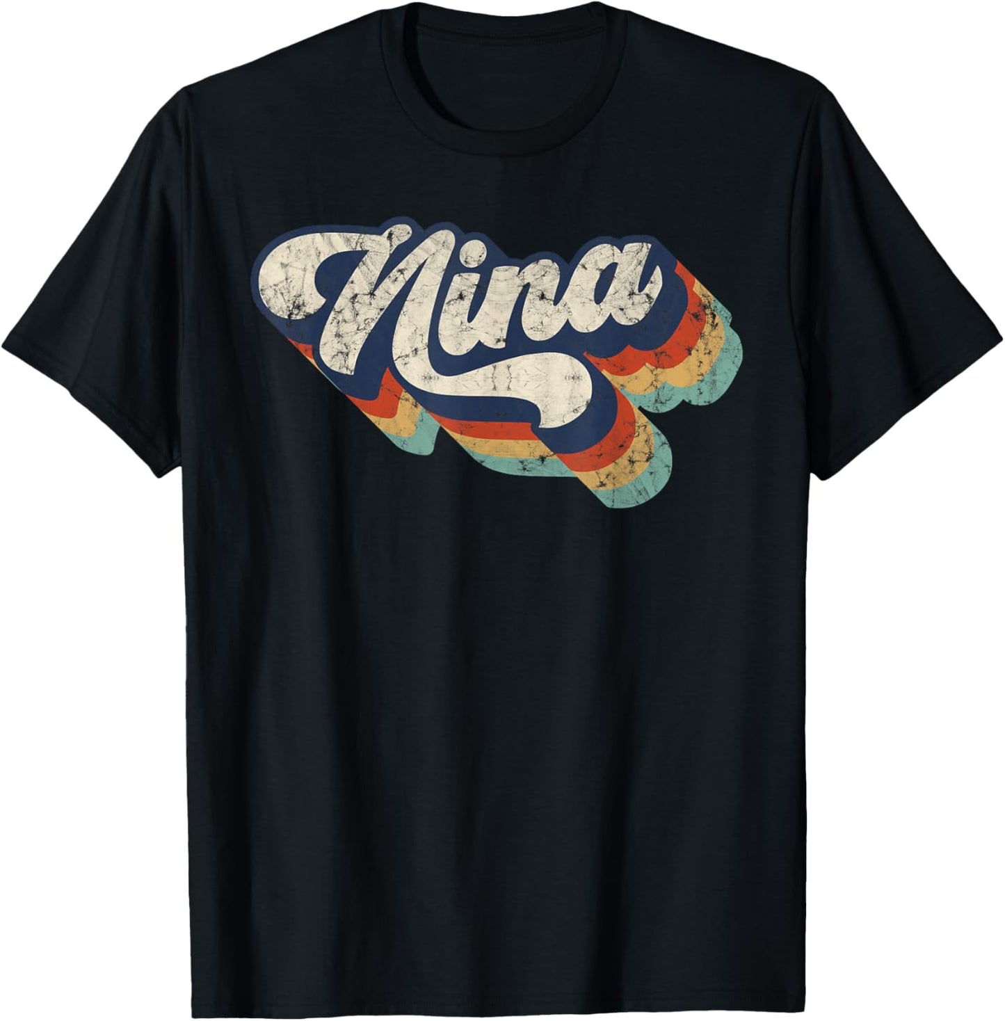 Retro Cute Nina for Grandma Best Nina Ever Mother's Day T-Shirt