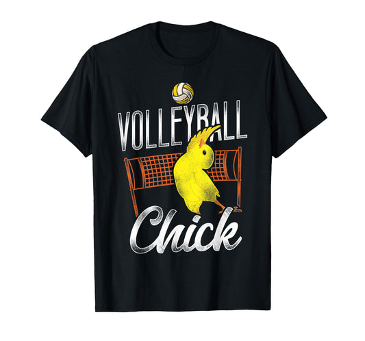Volleyball Player Team Chicken Vintage Volleyball Chick T-Shirt