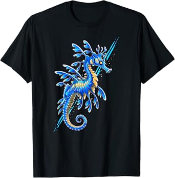 Leafy Sea Dragon, Sea Horse Art From The Ocean T-Shirt