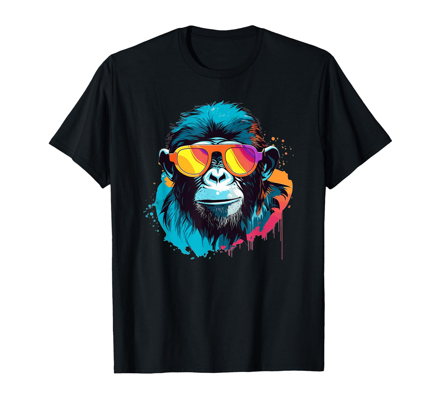 Chill Monkey with Sunglasses Swag T-Shirt