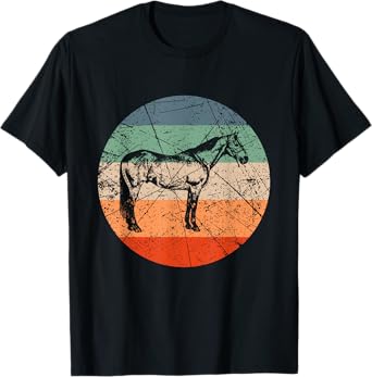 Retro Horse Silhouette - Vintage American Quarter Horse T-Shirt