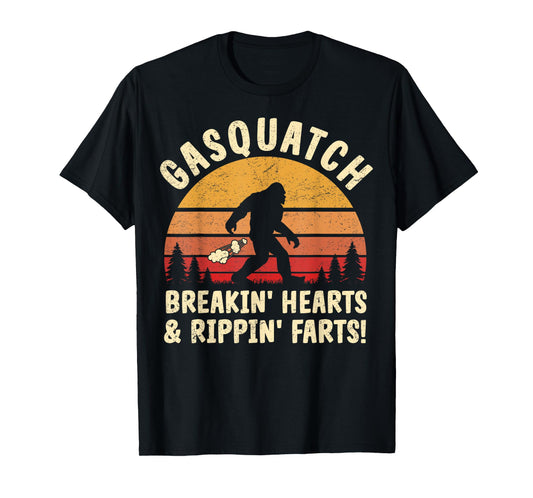 Farting Bigfoot Breaking Hearts And Ripping Farts Sasquatch T-Shirt