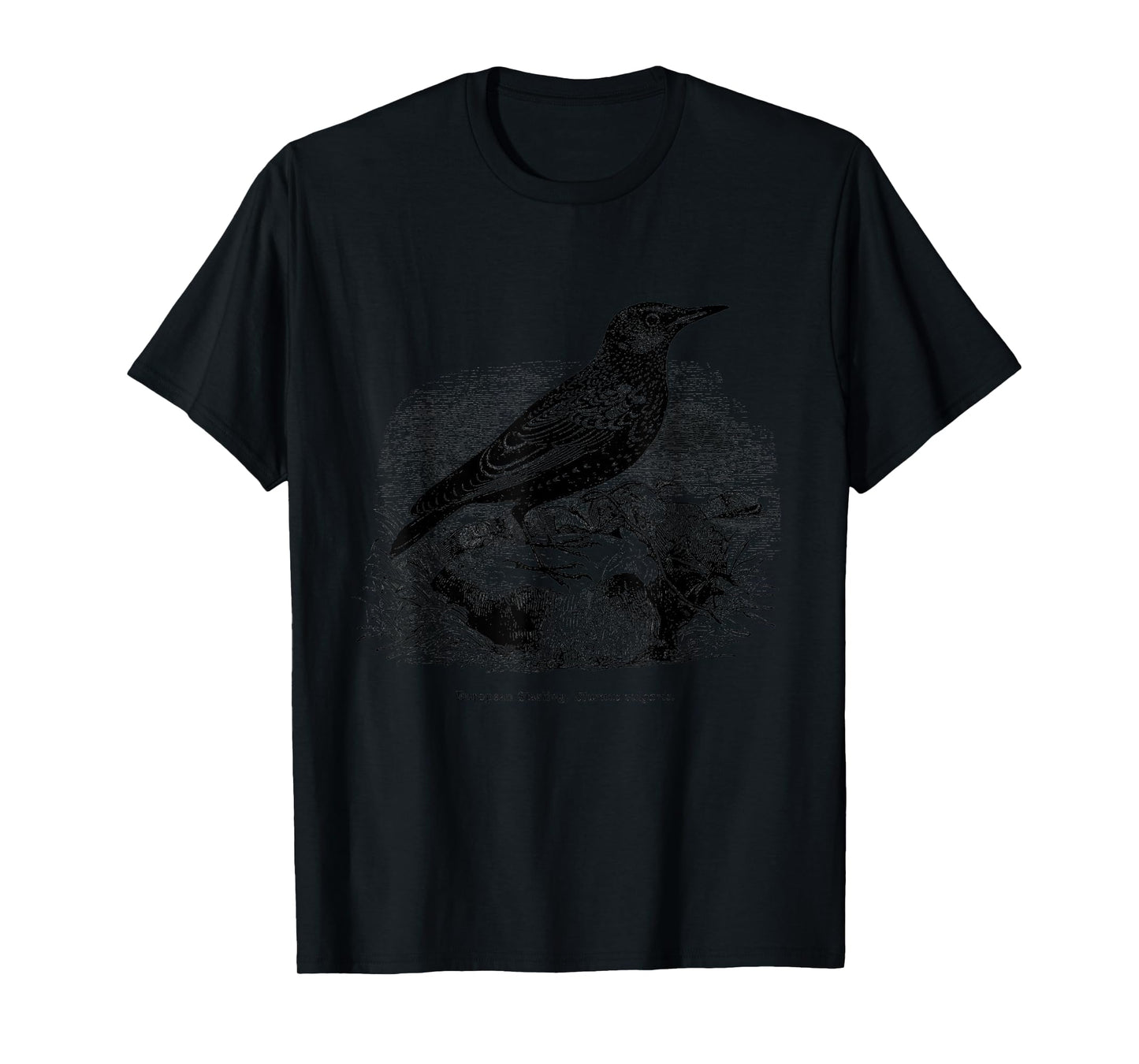 Common European Starling Vintage Bird Art Tee T-shirt T-Shirt