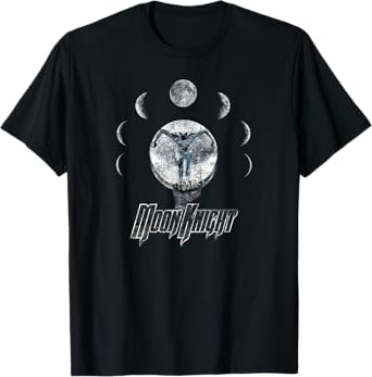 Marvel Moon Knight Epic Moon Phase Badge Graphic T-Shirt T-Shirt