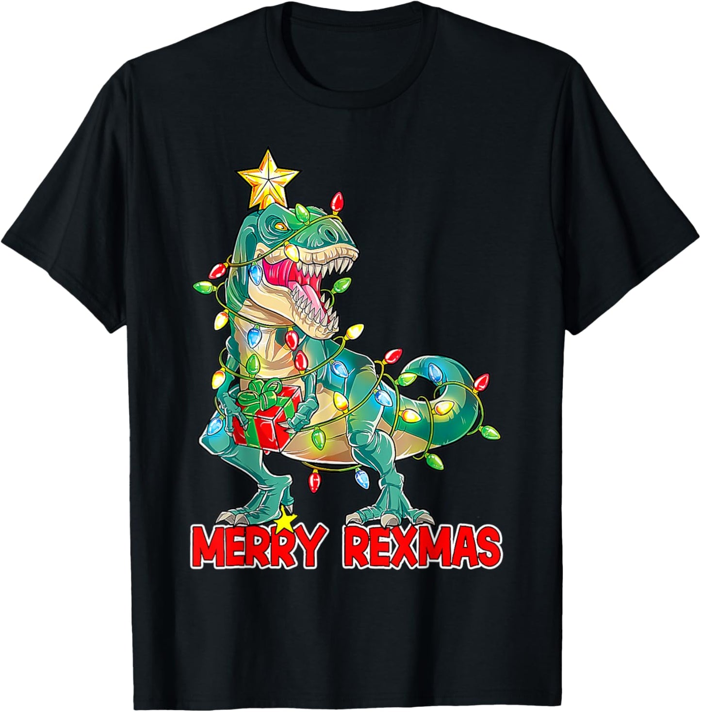 Funny Dinosaur Christmas Pyajama Merry Rex-mas Merry Rexmas T-Shirt